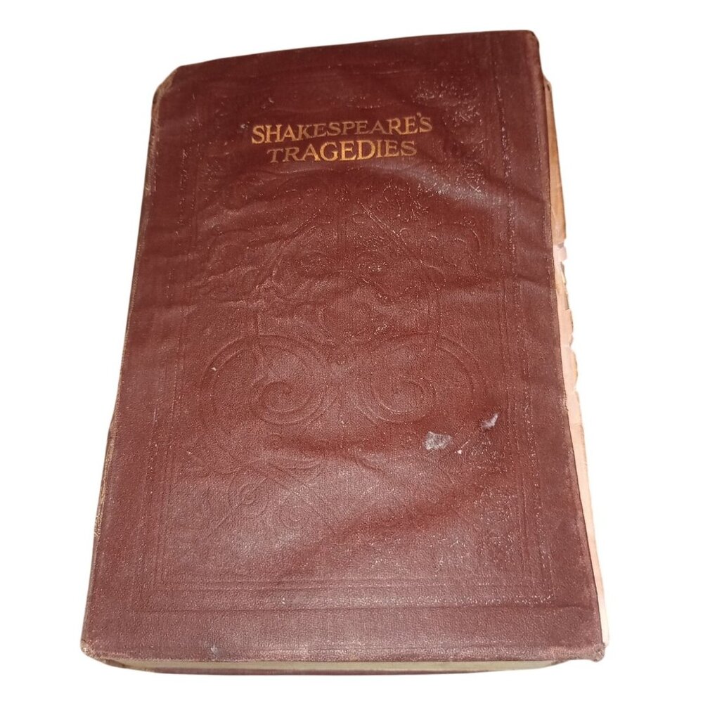 The Tragedies Of Shakespeare Antique Leather-Bound Book